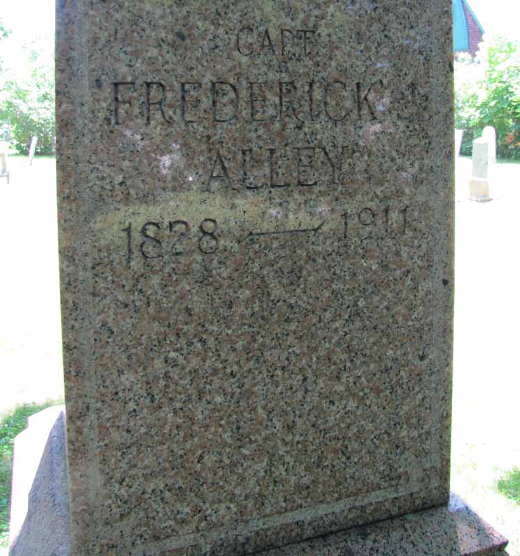 Frederick J. Alley's gravestone