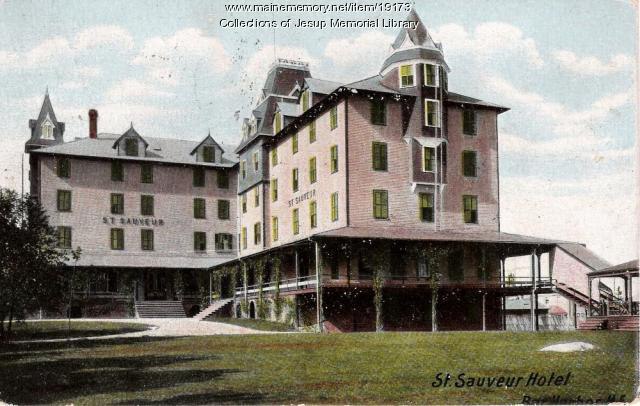 The St. Sauveur Hotel postcard, Bar Harbor